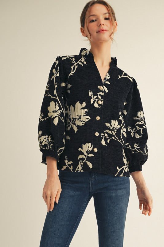 It's My Day Top  Black