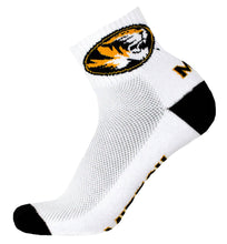 Load image into Gallery viewer, Missouri Tigers White Quarter Mens Socks
