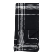 Load image into Gallery viewer, Black Plaid Napkin
