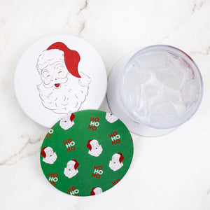 HoHoHo Reversible Paper Coasters