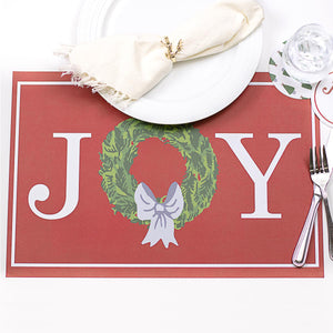 Grand Joy Wreath Paper Placemats