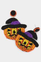 Load image into Gallery viewer, Perry the Pumpkin Earrings
