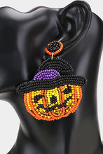 Load image into Gallery viewer, Perry the Pumpkin Earrings
