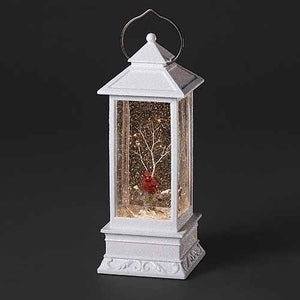Cardinal Christmas Lighted Lantern