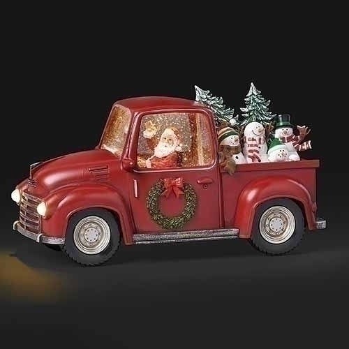 Santa & Snowmen Truck Lantern