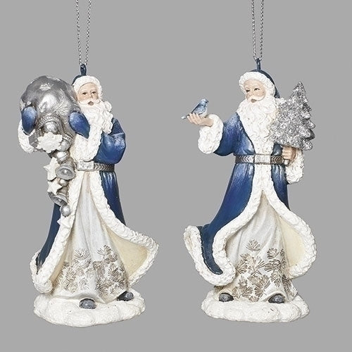 Navy Santa ornament