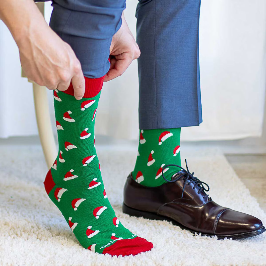 Santa Hat Mens Socks