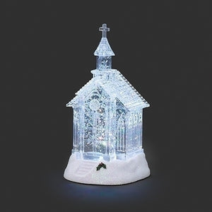 Lighted Christmas Church