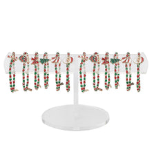 Load image into Gallery viewer, Crystal Charm Christmas Bracelet

