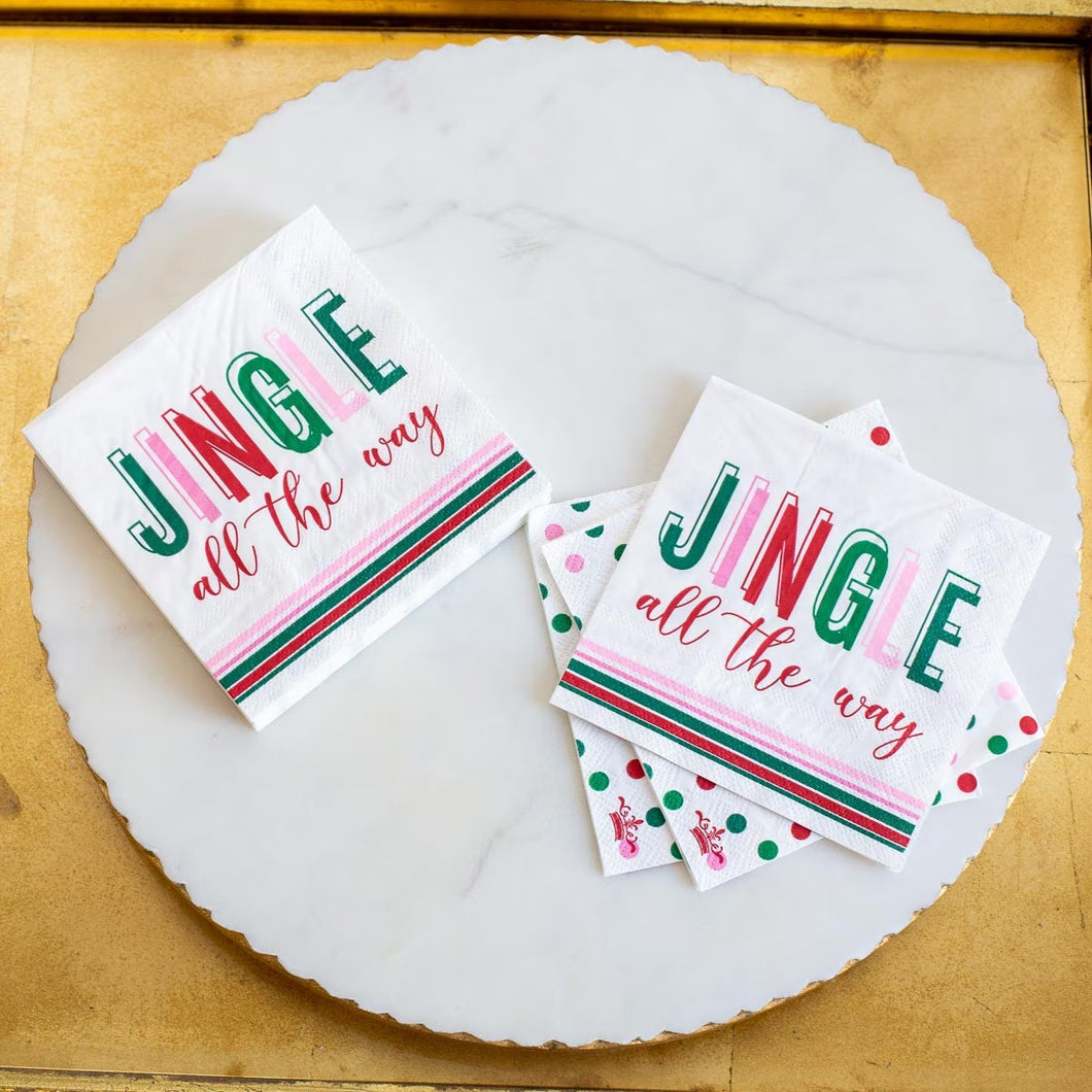Jingle All The Way Cocktail Napkin