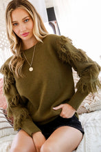 Load image into Gallery viewer, Living Life Sweater Olive
