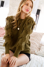 Load image into Gallery viewer, Living Life Sweater Olive
