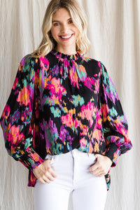 Abstract Floral Top