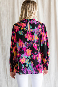 Abstract Floral Top