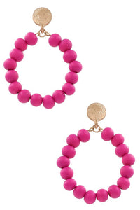 Hooping It Up Earrings Pink