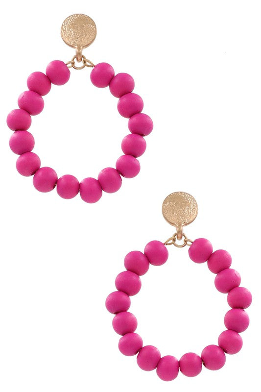Hooping It Up Earrings Pink