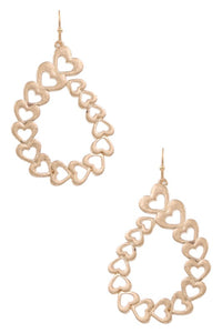 Heart Drop Earrings