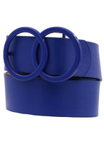 Load image into Gallery viewer, Royal Blue Belt Circles Buckle
