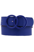 Load image into Gallery viewer, Royal Blue Belt Circles Buckle

