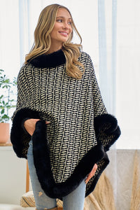 Boho Faux Fur Wrap