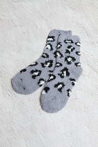 Leopard Fuzzy Socks