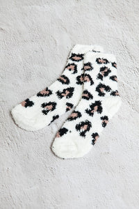 Leopard Fuzzy Socks