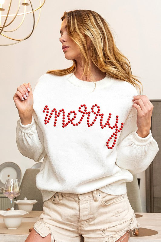 Merry Bead Sweater