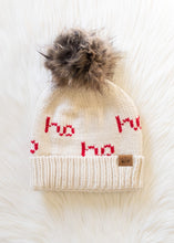 Load image into Gallery viewer, Red Ho HoHo Pom Hat
