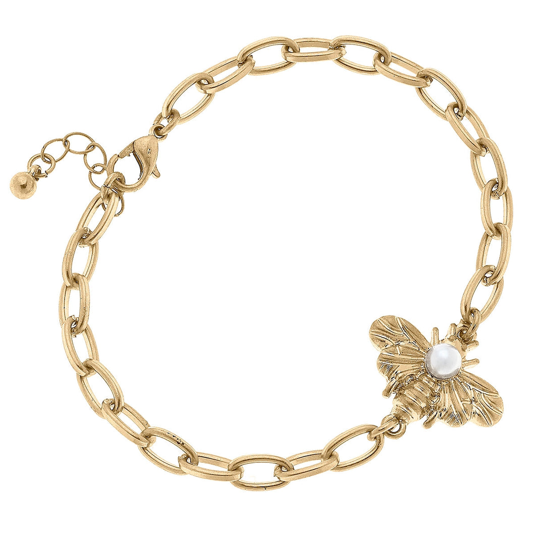 Bee & Pearl Bracelet