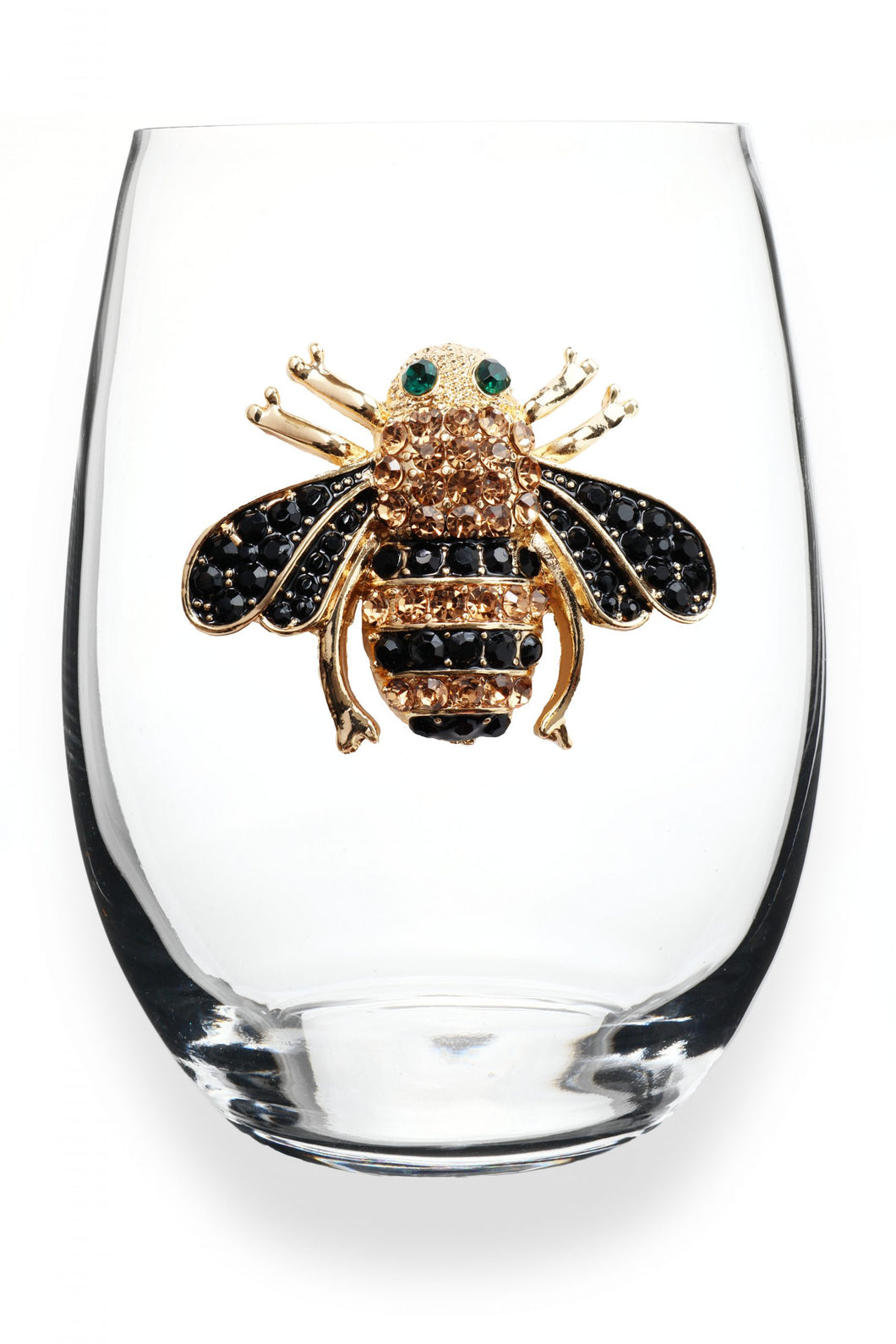 Bee Stemless Wine Glass