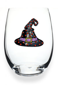 Witch Hat Stemless Wine Glass