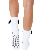 Load image into Gallery viewer, Fuzzy Dalmatian Socks/Slipper
