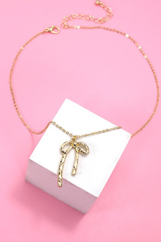 Tied In A Bow Necklace