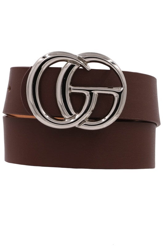 Brown Belt Silver Buckle