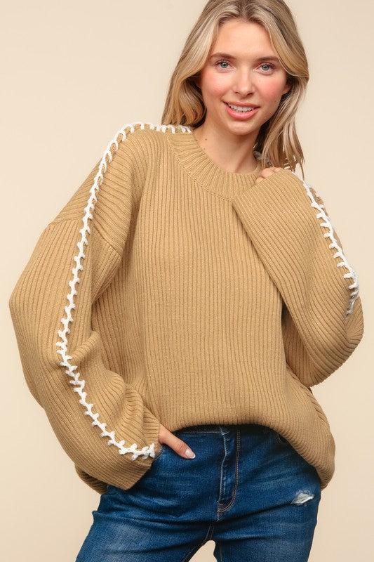 Hitting The Road Sweater Taupe