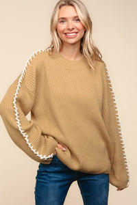 Hitting The Road Sweater Taupe