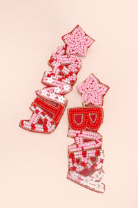 Pink Santa Baby Earrings