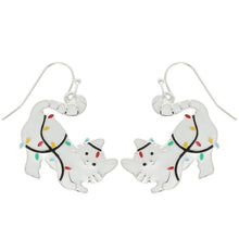 Load image into Gallery viewer, Kitty Christmas earrings
