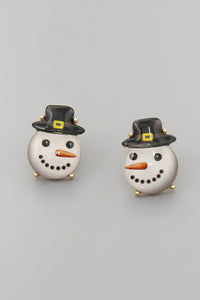 Snowman Stud Earrings