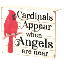 Load image into Gallery viewer, Cardinals Appear Block Art
