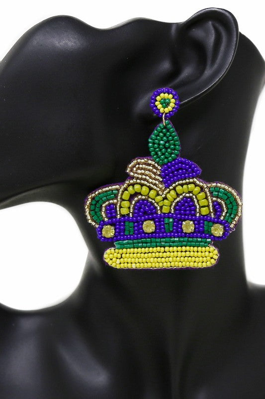 Mardi Gras Earrings