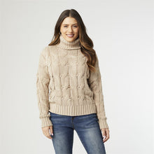 Load image into Gallery viewer, Vioila Cable Knit Turtleneck
