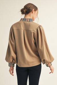 I Dare You Top Taupe