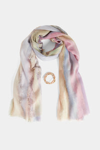 Natural Scarf & Bracelet Gift Set