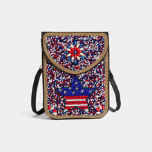 Load image into Gallery viewer, Patriotic Artisan Beaded Crossbody
