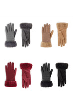 Load image into Gallery viewer, Fur Cuff Touchscreen Gloves
