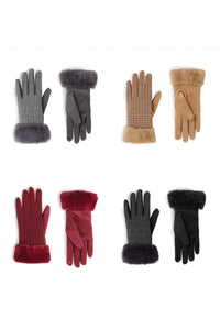 Fur Cuff Touchscreen Gloves