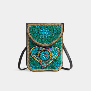 Artisan Beaded Crossbody