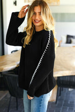 Load image into Gallery viewer, Hitting the Road Sweater Black
