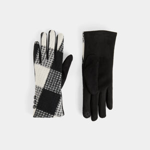 Large Checkered Touchscreen Gloves